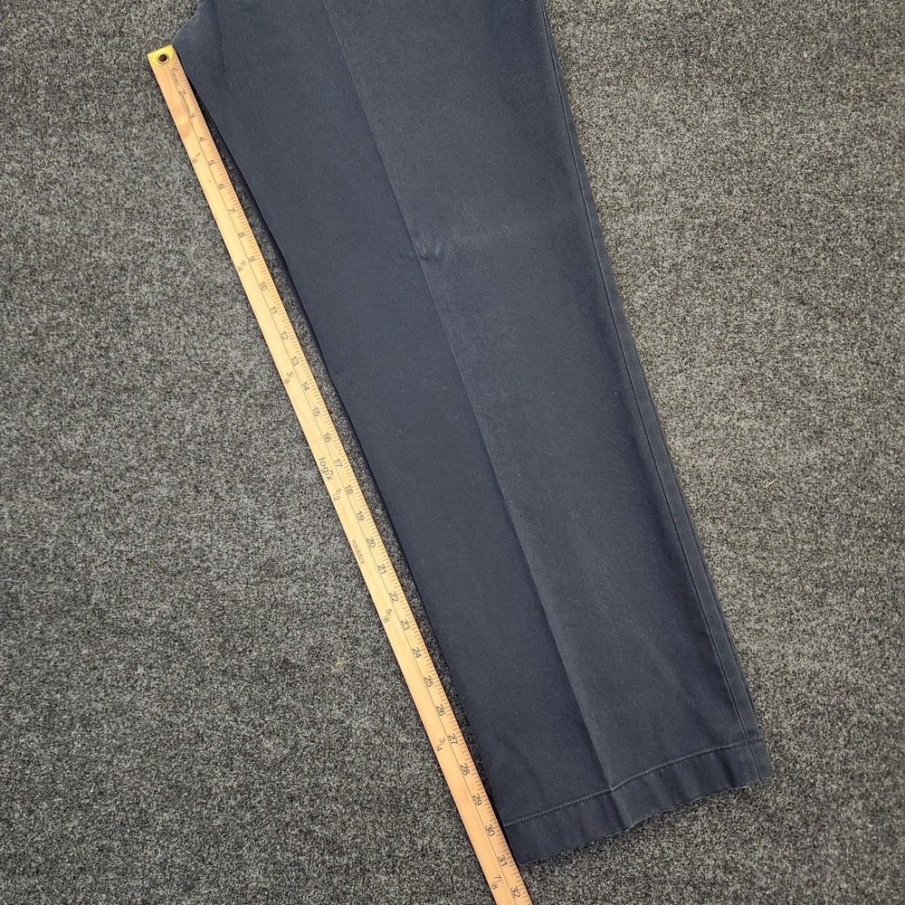 Brooks Brothers Mens 40x32 Navy Advantage Chino Clark Cotton Flat Front Pants - Picture 6 of 11
